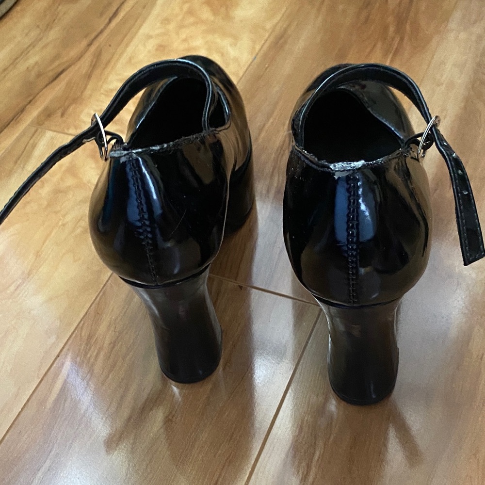 Funtasma Glossy Black Mary Jane Heels - Picture 5 of 5